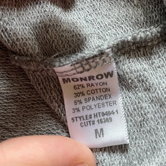 Monrow Hoodie in Grey - Picture 11 of 12